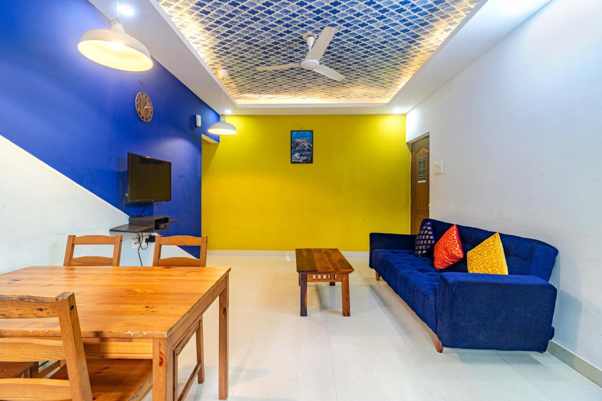 4Bhk Sparkling Apartment Near Beach Pool & Bar 2Bhkx2 Vagator Oda fotoğraf