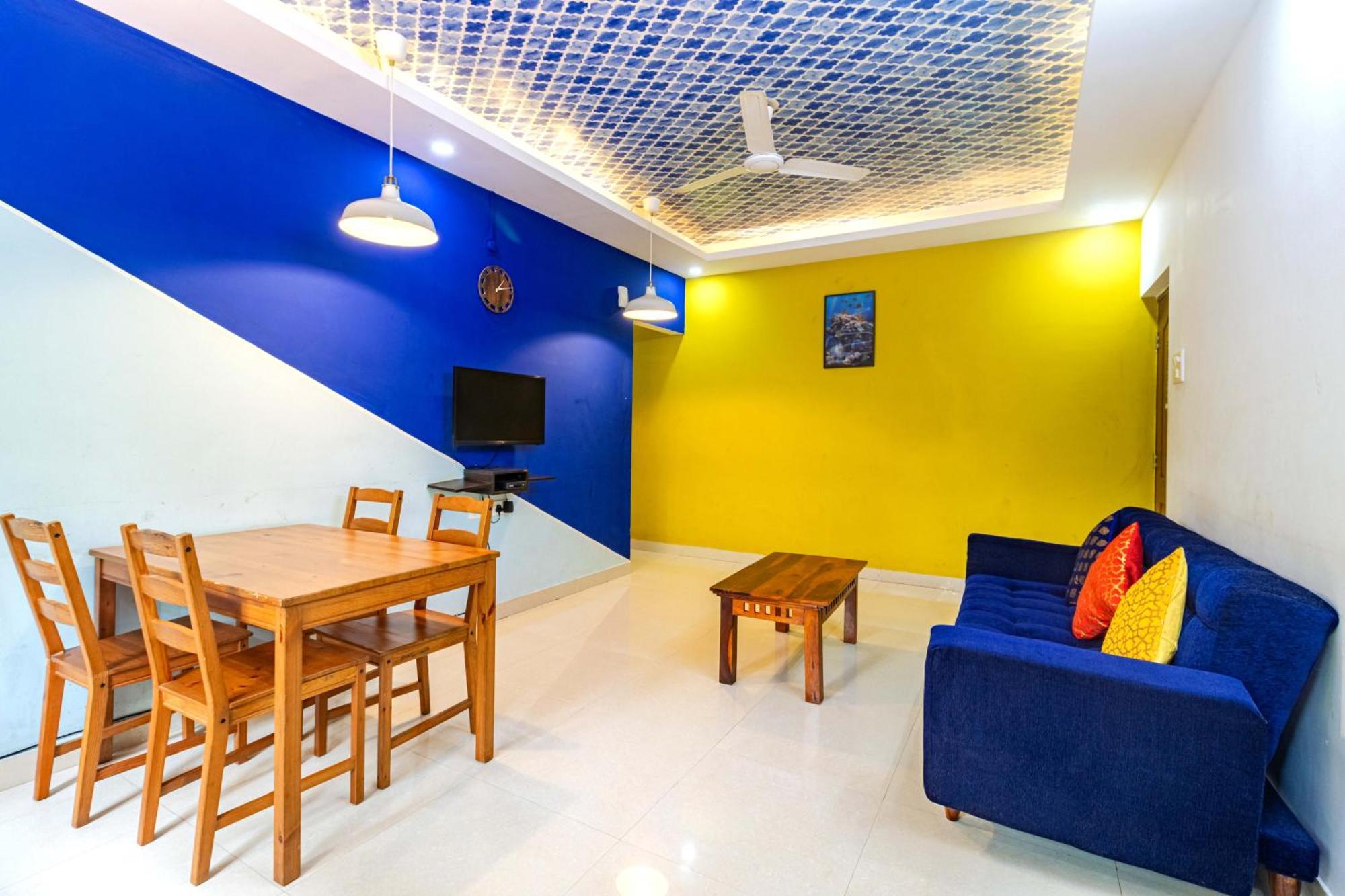 4Bhk Sparkling Apartment Near Beach Pool & Bar 2Bhkx2 Vagator Oda fotoğraf