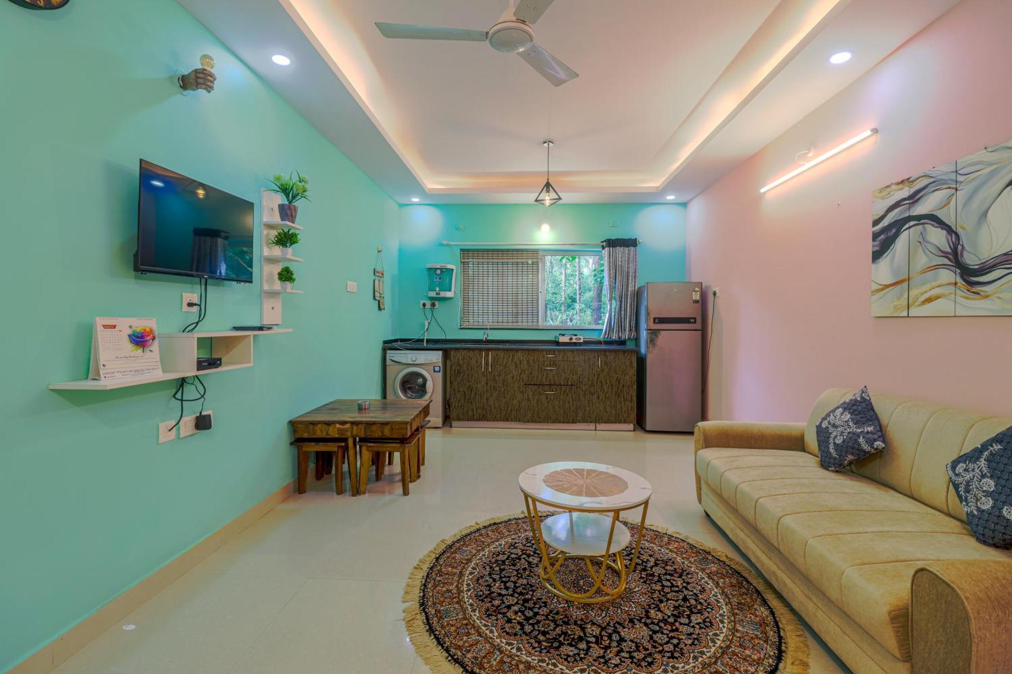 4Bhk Sparkling Apartment Near Beach Pool & Bar 2Bhkx2 Vagator Oda fotoğraf